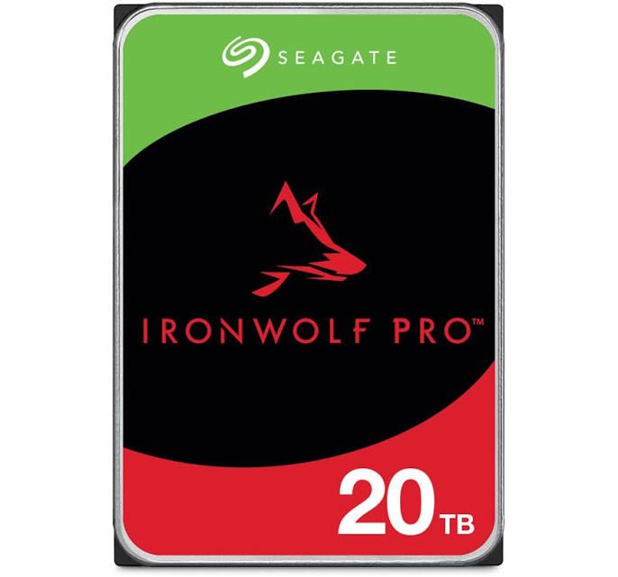 Seagate IronWolf Pro 20TB Enterprise NAS Internal HDD – CMR 3.5 Inch SATA 6Gb/s 7200 RPM 256MB Cache for RAID Network Attached Storage (ST20000NT001)