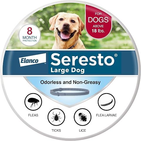 Seresto Flea & Tick Collar For Dogs Over 18 lbs., Treatment & Prevention, Vet-Recom...