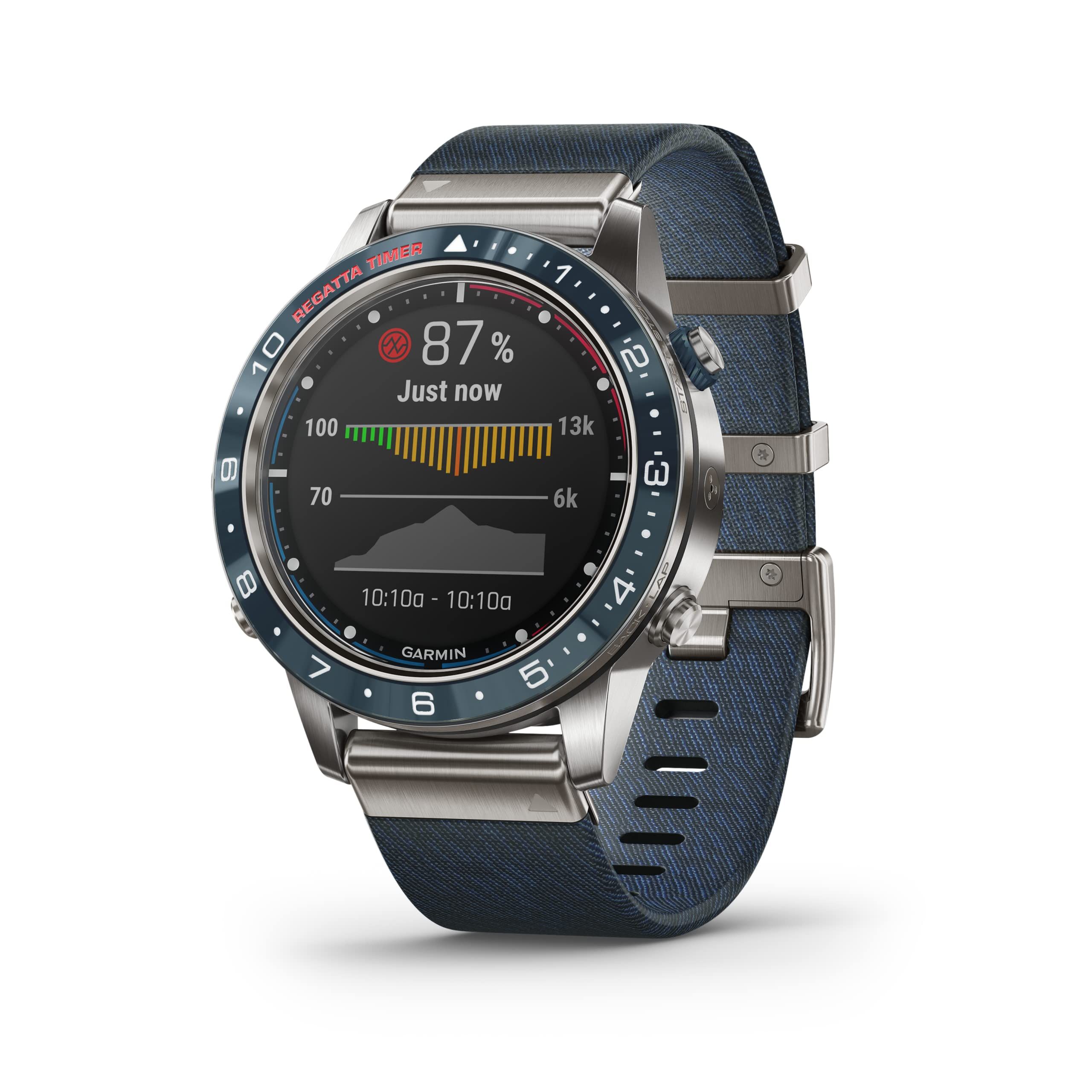 Garmin MARQ Captain, Men's Luxury Tool Watch with Advanced Nautical Features, Track Wind Speed, Direction, Temperature and Tide Information