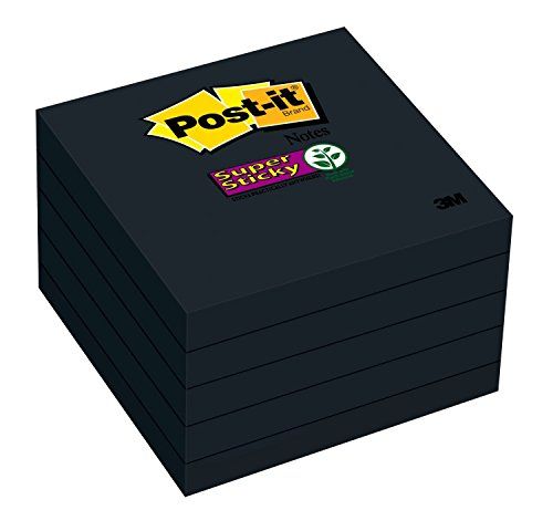 Post-it Super Sticky Notes, Black (3x3) - Image 4