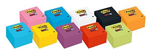 Post-it Super Sticky Notes, Black (3x3) - Image 3