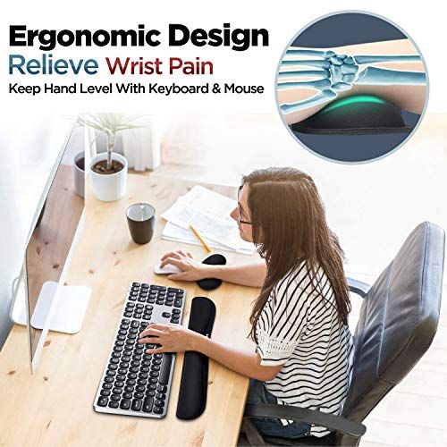 Gimars Gel Memory Foam Keyboard Wrist Rest - Image 2