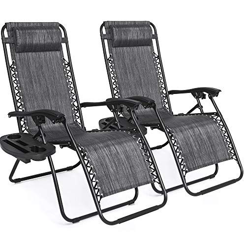 Zero Gravity Lounge Chairs - Gray - Image 8