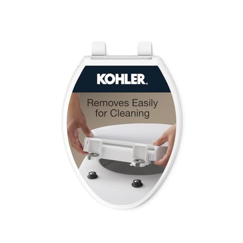 Cachet Antimicrobial Elongated Closed Front Toilet Seat in White