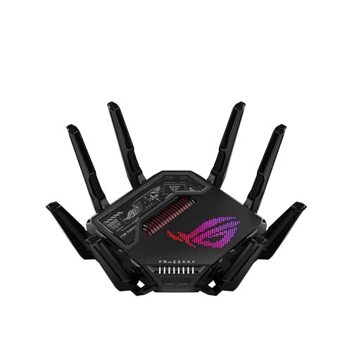 ASUS ROG Rapture GT-BE98 PRO First Quad-Band WiFi 7 Gaming Router Supports 320MHz, Dual 10G Port (Renewed)