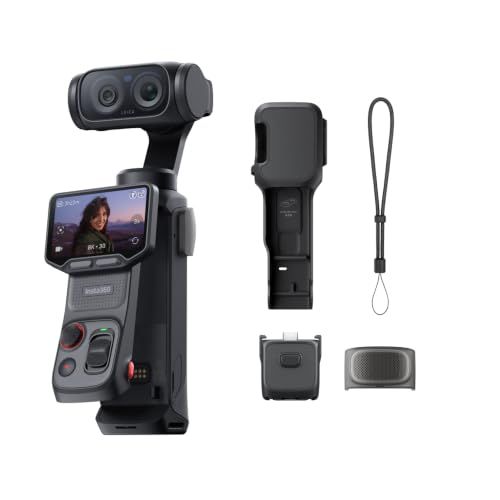 Insta360 Luna Ultra - 8K Vlogging Camera with Dual Leica Lenses | 15× Zoom, Detachable 2" Touchscreen, 1" Sensor , Triple AI Chip, Pocket Gimbal Camera for Vlog Photography