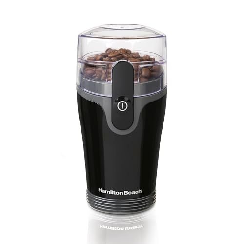 Hamilton Beach Coffee Grinder Black - 80410: Electric Blade Grinder for Coffee Beans, Medium Grind, 12 Cup Capacity
