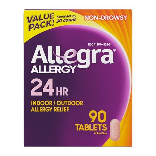 Allegra Allergy Relief, 180 mg, Tablets, Value Pack - 90 tablets