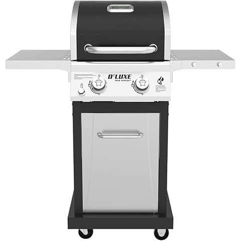 Nexgrill Deluxe 2-Burner Gas Grill, Compact with Foldable Shelves & 2 Hooks | Offer...