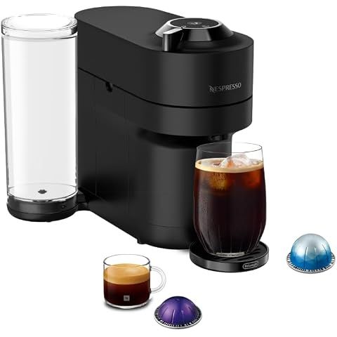 Nespresso Vertuo Pop+ Deluxe Coffee & Espresso Maker by De'Longhi, Black | Black ma...