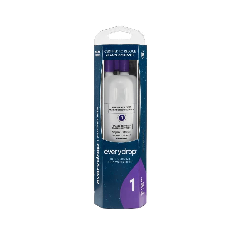 everydrop by Whirlpool Ice and Water Refrigerator Filter 1, EDR1RXD1, Single-Pack , Purple 1 Count (Pack of 1)
