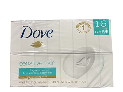 Unilever Dove Sensitive Bar 3 75 oz 16 Bars