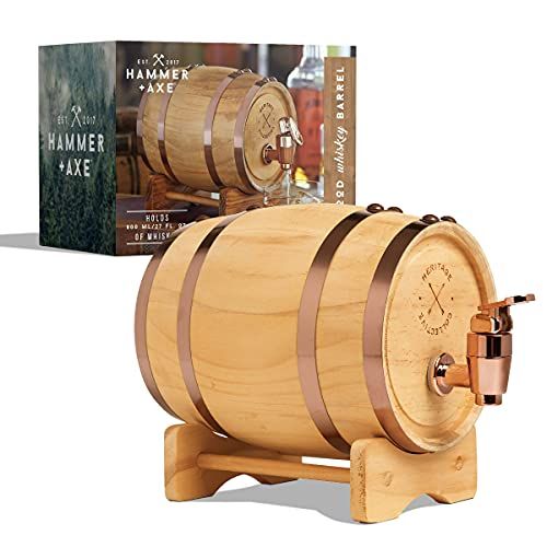 Hammer & Axe Whiskey Barrel 1L, Brown