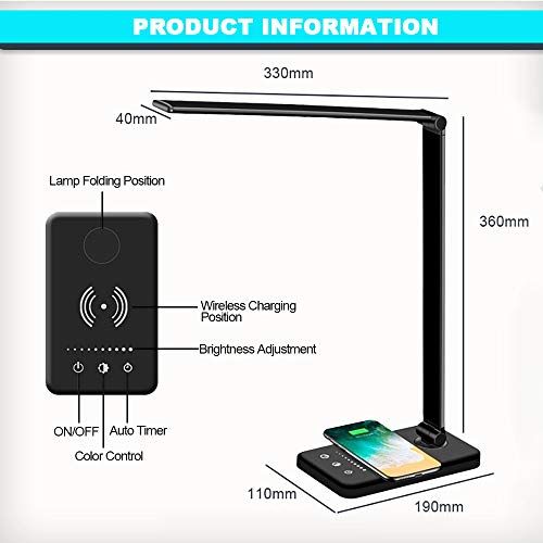 LED Desk Lamp with Wireless Charger - Image 6