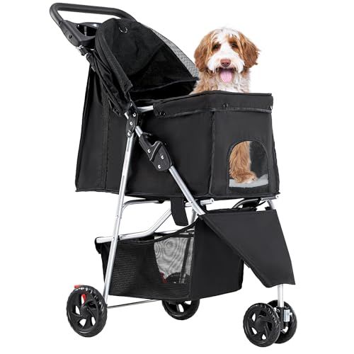 $35.78 for 3 Wheel Pet Stroller for Dogs and Cats