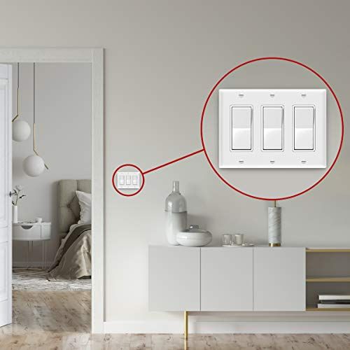 ENERLITES 3-Gang Wall Plate - Image 6