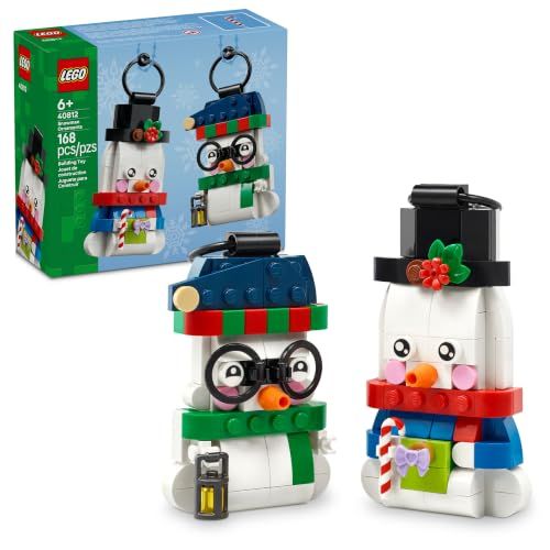 168-Pc LEGO Snowman Ornaments for $10.28
