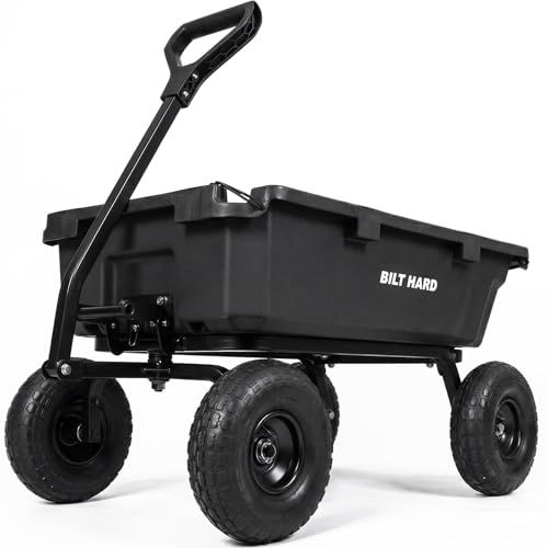 $95 for BILT HARD 900 lbs Poly Garden Dump Cart