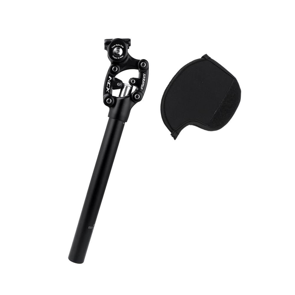 SR SUNTOUR SP12 NCX Suspension Seat Post with Protective Cover 27.2X350mm,Black