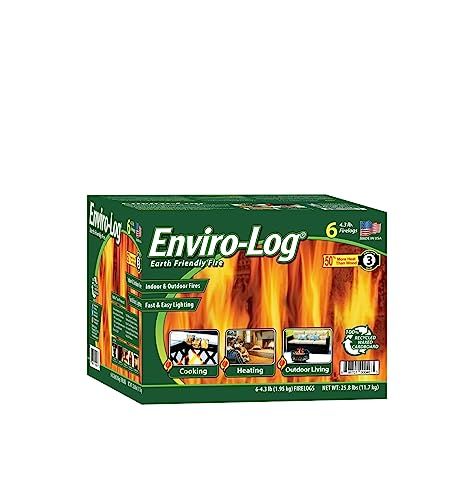 Enviro-Log 4.3 lbs. Earth Friendly Fire Logs (6-Pack)