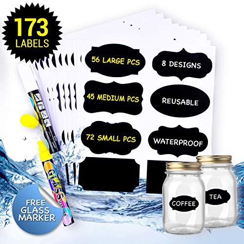 Chalkboard Label Stickers with Chalk Markers - Image 9