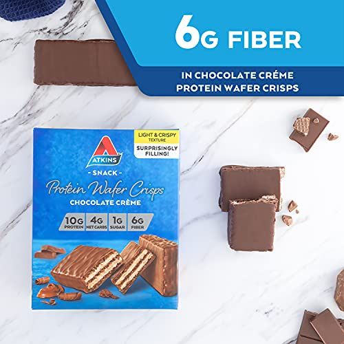 Atkins Chocolate Crème Protein Wafer Crisps - Image 5