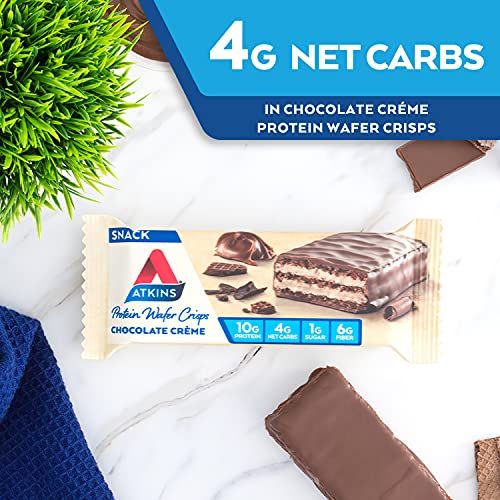 Atkins Chocolate Crème Protein Wafer Crisps - Image 4
