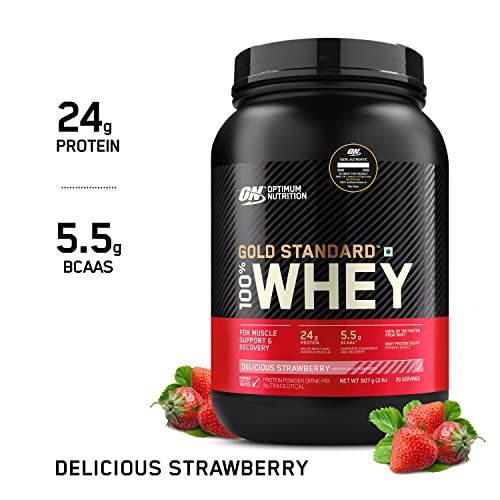 Optimum Nutrition Gold Standard Whey Protein - Strawberry - Image 7