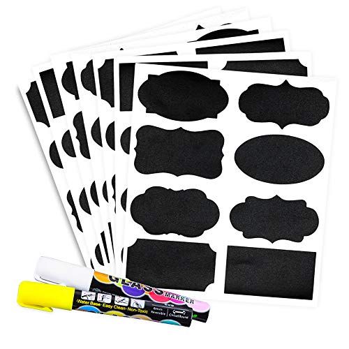 Chalkboard Label Stickers with Chalk Markers - Image 2
