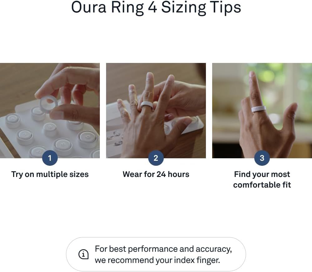 Oura Ring 4 Silver (Size 10) - Image 8