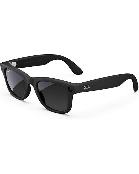 Meta Ray-Ban Wayfarer (Gen 1) - Negro Mate, micas polarizadas en Grafito Degradado