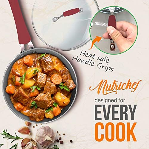 NutriChef 11 Pc Cookware Set - Image 6