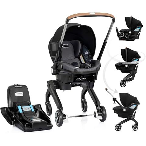 Evenflo Shyft DualRide Preemie and Infant Car Seat Stroller Combo | with Carryall S...