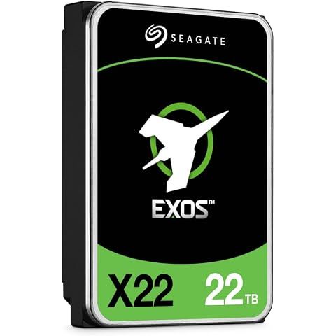 What is the actual usable capacity of the Seagate Exos X22 22TB hard drive?