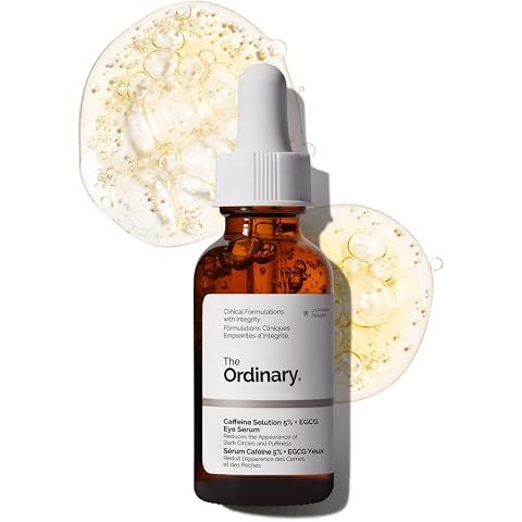 The Ordinary Caffeine Solution 5% + EGCG Eye Serum, Depuffing Eye Serum for Dark Ci...