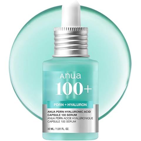 Anua PDRN Hyaluronic Acid Capsule 100 Serum, 1.01 fl.oz | Radiant Face Serum, Salmo...