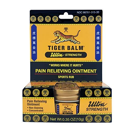 Tiger Balm Pain Relieving Ultra Strength, 10g â Soothing Ointment â Ultra Strength Muscle Rub â Tiger Balm Ointment â Non-Staining Sports Muscle Rub