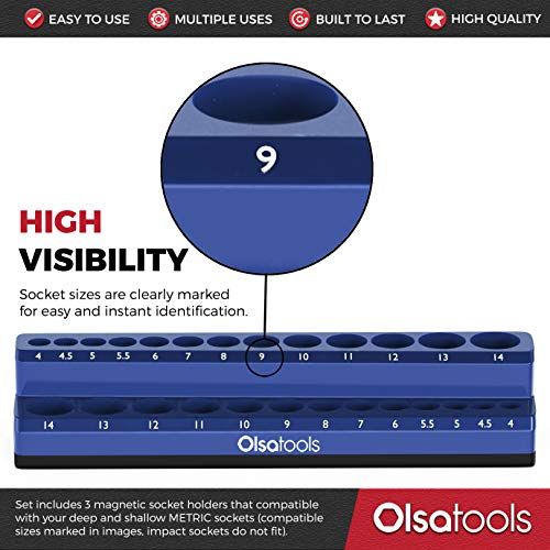Olsa Tools Magnetic Socket Organizer Kit - Image 2