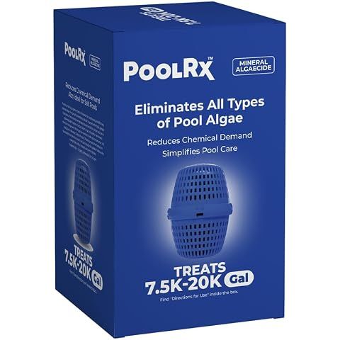 PoolRx Pool Unit #101001 6 Month Algaecide Blue Treats 7.5k-20k gallons, Single