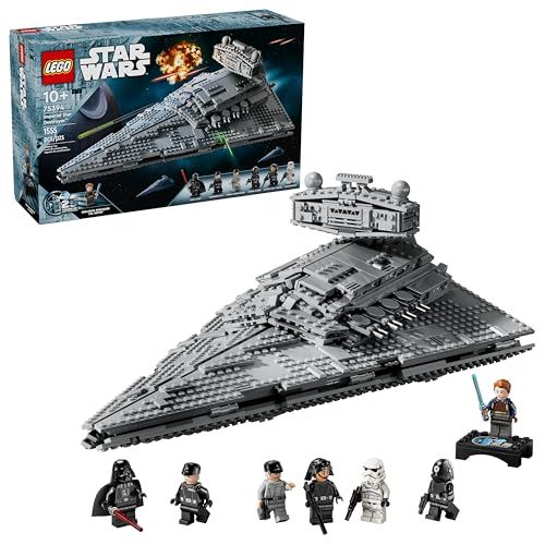 LEGO Star Wars Imperial Star Destroyer Buildable Starship Set, Star Wars Toy for Kids with Darth Vader & 25th Anniversary Minifigure Cal Kestis, Star Wars Fan Gift for Boys, Girls and Fans, 75394