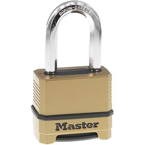 Master Lock Combination Lock, Heavy Duty Weatherproof Padlock, Resettable for Outdo...