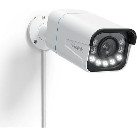 REOLINK RLC-811A PoE IP Wired Security Camera 4K - 123° FoV, 5X Optical Zoom for Ou...