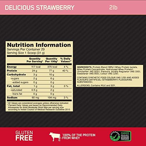 Optimum Nutrition Gold Standard Whey Protein - Strawberry - Image 8