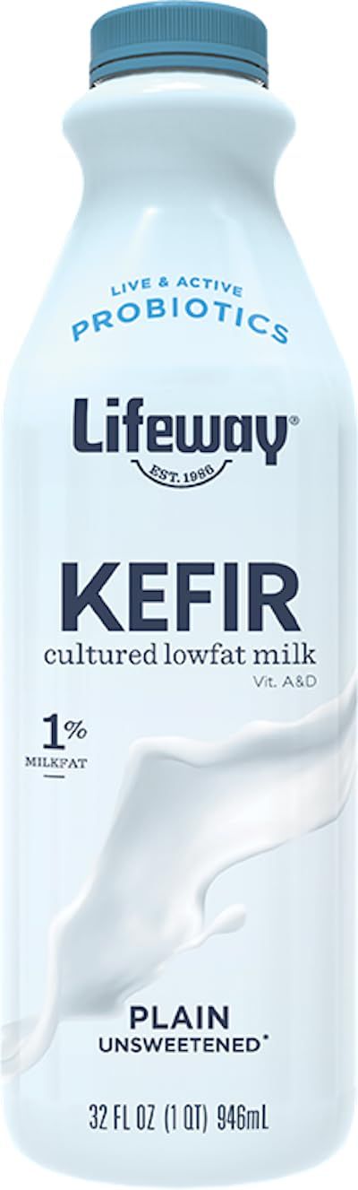 Lifeway Low Fat Kefir - Unsweetened, 10g Protein, 12 Live Active Probiotic Cultures, Up to 99% Lactose Free, Gluten Free – Plain, 32 oz 32 Fl Oz (Pack of 1)