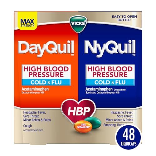 Vicks DayQuil & NyQuil Kids Berry Cold & Cough Medicine Combo Pack, Daytime & Nighttime Relief