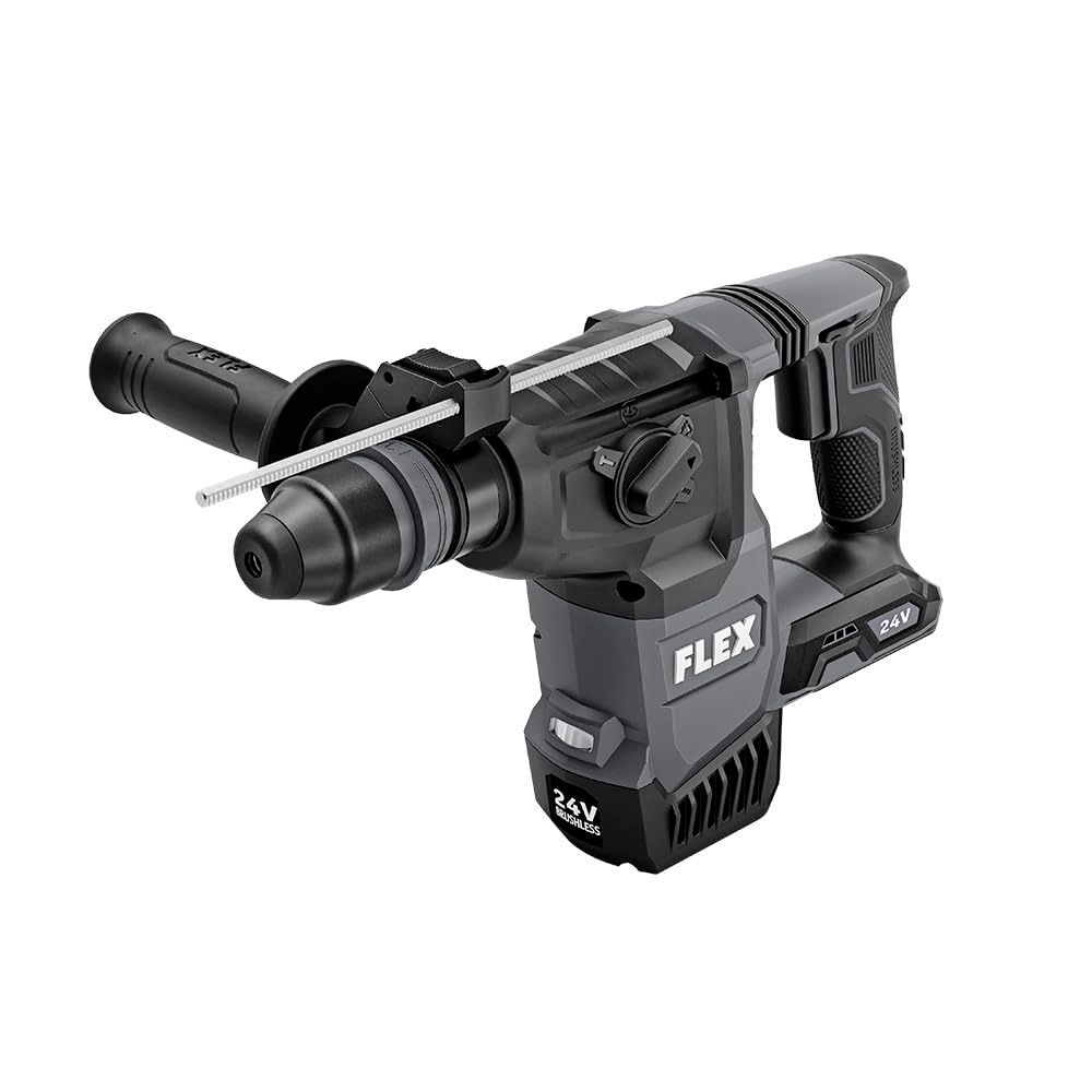 FLEX 24V Brushless Cordless 1-Inch SDS Plus 1.9 Ft-Lbs Torque Rotary Hammer Tool Only, Battery and Charger Not Included - FX1551A-Z