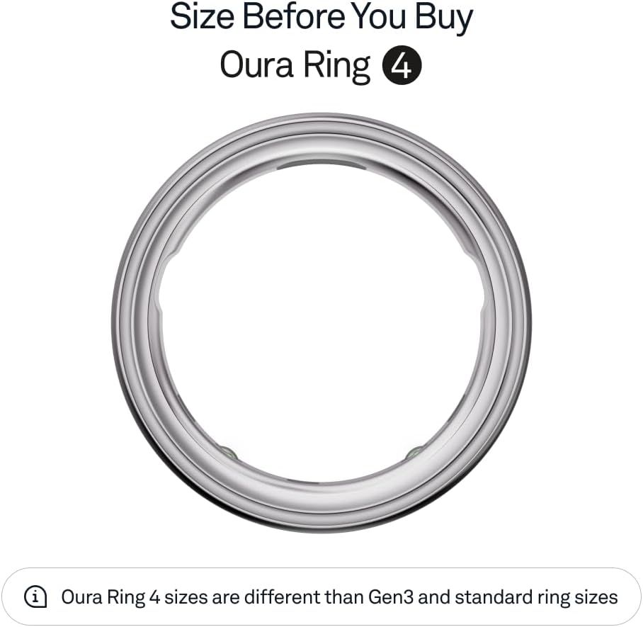 Oura Ring 4 Silver (Size 10) - Image 3