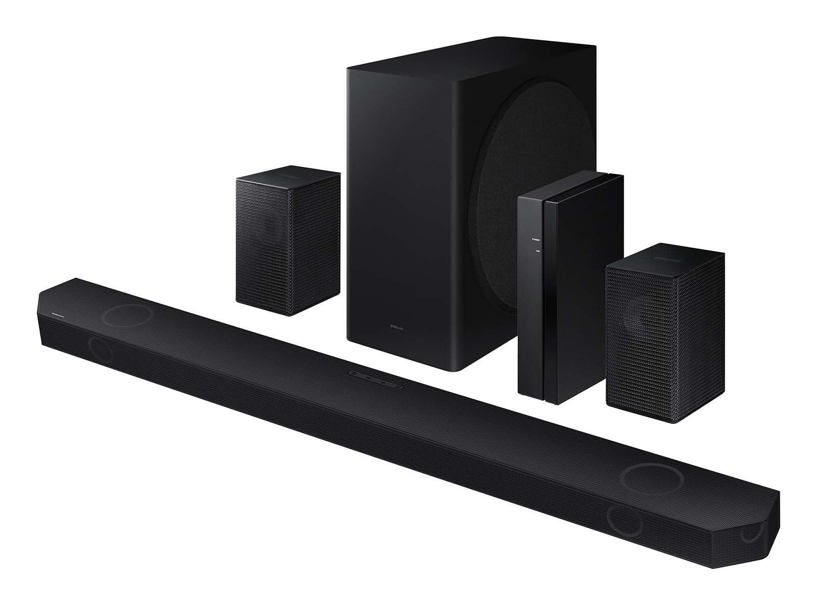 SAMSUNG HW-Q850D Q-Series 7.1.2 ch. Wireless Dolby Atmos Soundbar + Rear Speakers with Q-Symphony, Bluetooth, Wi-Fi, Built-in Amazon Alexa and Works with Google Home - HW-Q850D/ZA