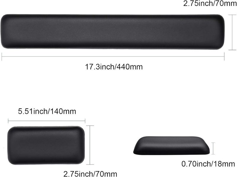 Aelfox Leather-Gel Keyboard Wrist Rest - Image 7