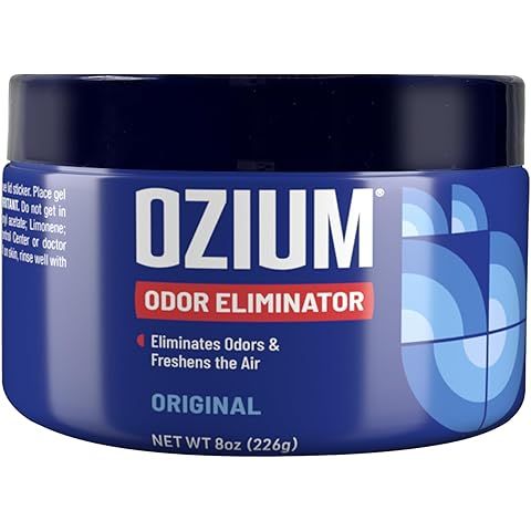 Ozium 8 Oz. Odor Eliminating Gel, Air Freshener Alternative | For Smoke, Homes, Car...